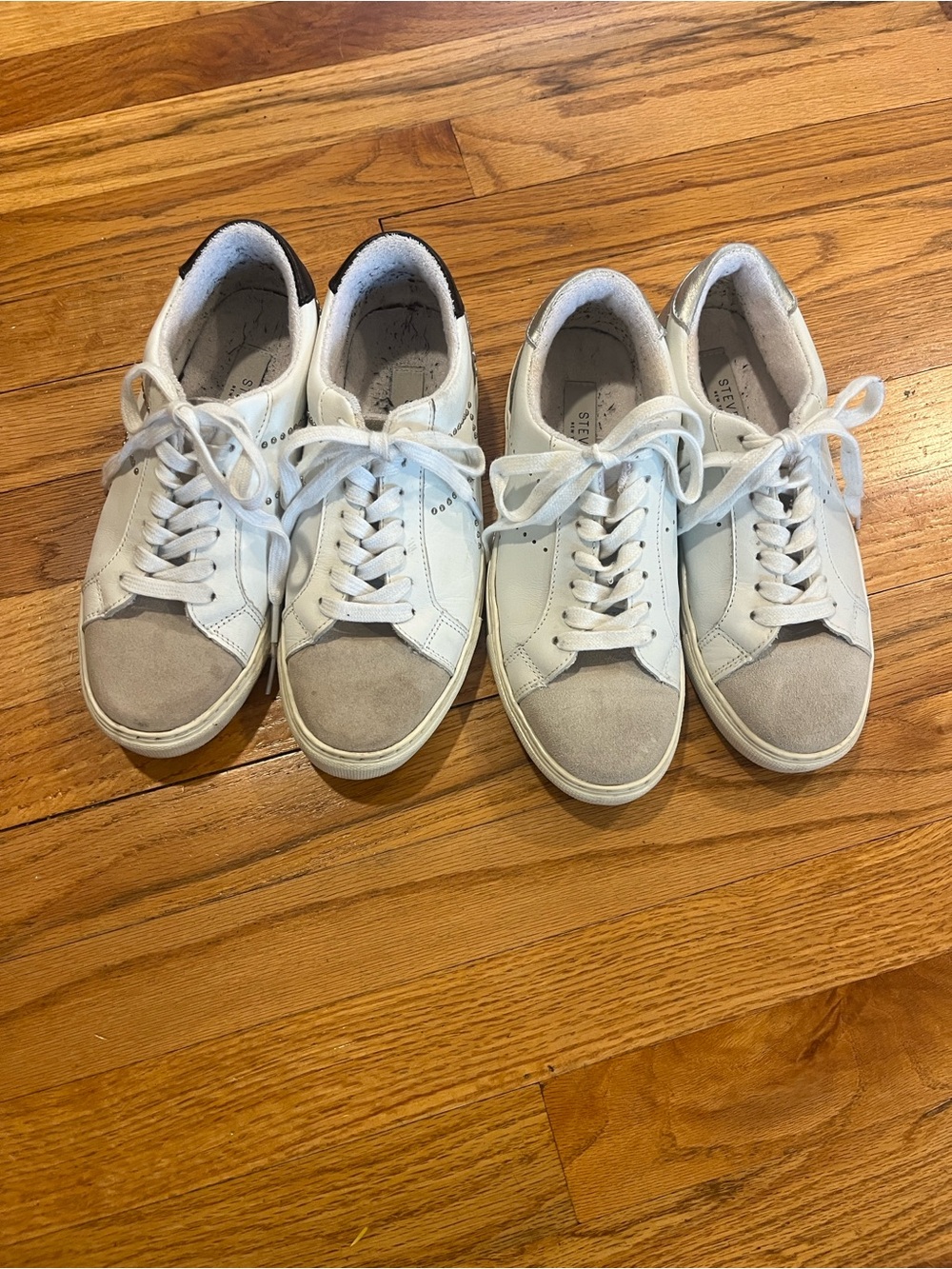 2 Pairs of Woman’s size 7 Steve Madden Parody Sneakers.
